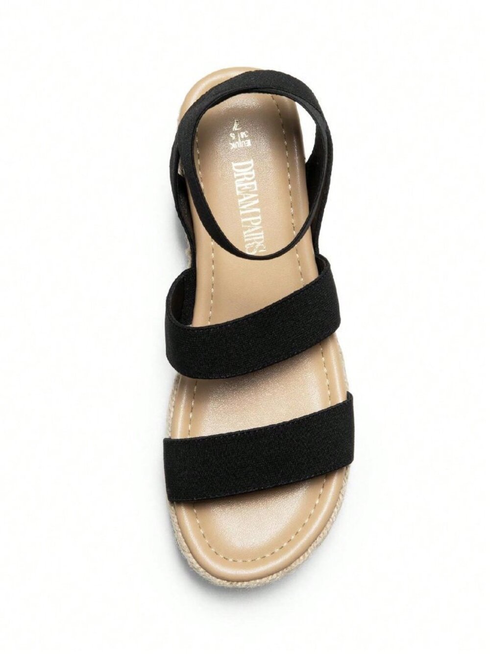 Black Vacation Women's Wedges Open Toe Ankle Strap Buckle Ankle Strap Sandals - Picture 11 of 11